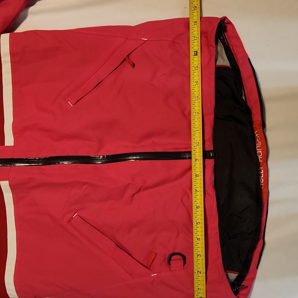 Helly Hanson Salt Flag Pink Red Waterproof Sailing Jacket (Size XS) - Picture 14 of 16